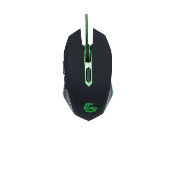 Мышь Gembird MUSG-001-G, Black-Green