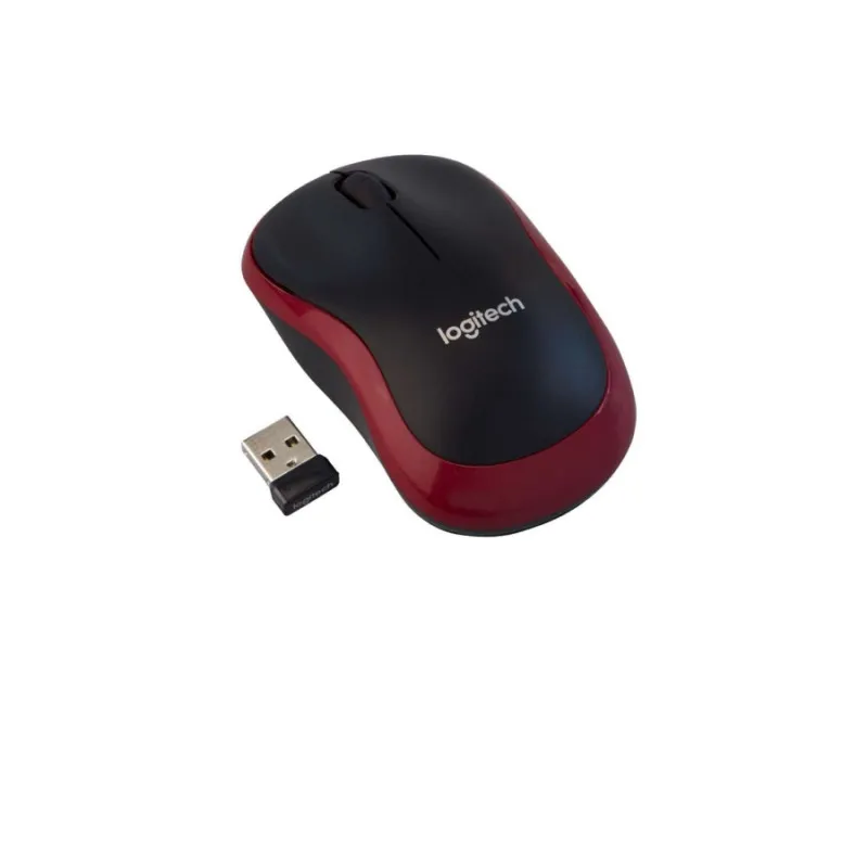 Мышь Logitech M185, Red, Wireless