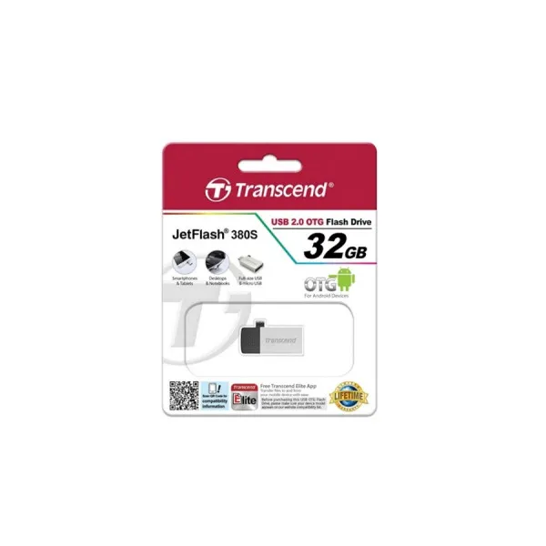 USB Stick 64GB Transcend JetFlash 380, Silver