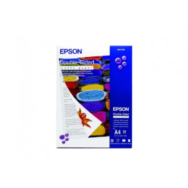 A4 Epson Double-Sided Matte Paper, 50 buc