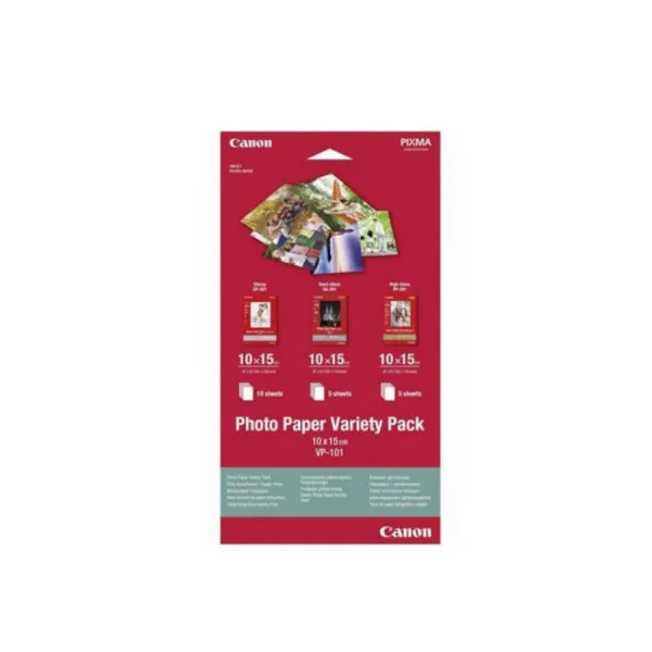 Canon VP101S, Photo Paper Variety Pack 10 x 15 cm, 20 buc