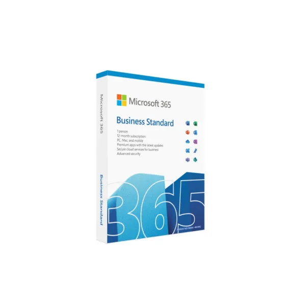 Office 365 Business Standard 32/64 English, Medialess P8, Subscriptie pe 1 An