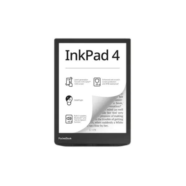 Электронная книга PocketBook 743G InkPad 4, Stardust Silver